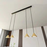 ELIT 4-lichts hanglamp - Zwart goud hanglamp met lampenkap - sfeervol in een Minimalistisch interieur