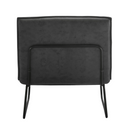 Fauteuil James - Microleder Antraciet