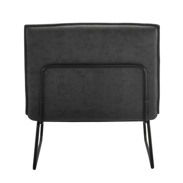 Fauteuil James - Microleder Antraciet