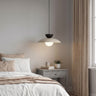 Mulan hanglamp wit glas 4-lichts mokka hanglamp met lampenkap - 30 cm breed