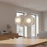 ELEMENTS 4-lichts hanglamp - Wit frame hanglamp met lampenkap - uit de Elementi-serie