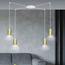 TRAKER 4-lichts hanglamp - Wit/goud frame hanglamp met lampenkap - afbeelding 6