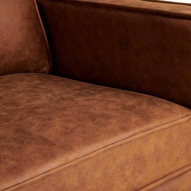 Hoekbank Jackson - Microleder Cognac