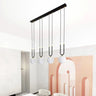 GLAM 4-lichts hanglamp - Wit glas - Zwart frame hanglamp met ronde bol - afbeelding 9