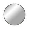 Madrid Ronde wandspiegel met aluminium lijst - zwart Ø60 cm ronde spiegel - aluminium en glas - Mooier Thuis