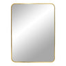 Madrid Wandspiegel met aluminium lijst - messinglook 50×70 cm rechthoekige spiegel - goud - Mooier Thuis