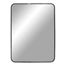 Madrid Wandspiegel met aluminium lijst - zwart 50×70 cm rechthoekige spiegel - aluminium en glas - Mooier Thuis