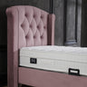 Opbergboxspring Aurora Roze – 90x200 cm - velvet en metaal - Mooier Thuis