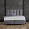 Opbergboxspring Miami Velvet Antraciet – 140x200 cm - velvet en metaal - Mooier Thuis