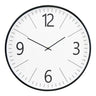 Biel Wandklok zwart/wit met stil uurwerk - zwart en wit - Mooier Thuis