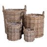 Caor Mandenset van kubu rotan - naturel - set van 4 stuks opbergmandenset - 20 cm breed - Mooier Thuis