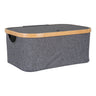 Noto Opbergmand van bamboe en polyester - 26 cm breed - Mooier Thuis