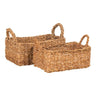 Morella Mandenset van zeegras - naturel - set van 2 stuks opbergmandenset - 20 cm breed - Mooier Thuis
