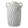 Keramieken vaas - blauw - 15,5 cm breed - Mooier Thuis