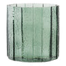 Bloempot Geribbeld Glas Posygroen Ø15 cm - Mooier Thuis