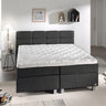 Boxspring Gustavo Antraciet – 140x200 cm - geweven stof en metaal - Mooier Thuis
