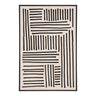 Lipari canvasafdruk zwart/beige 60x90 cm - zwart en beige - Mooier Thuis