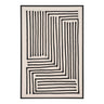 Lipari Canvasprint Nr. 3 - zwart/beige 60x90 cm - zwart en beige - Mooier Thuis
