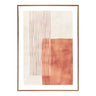 Mina Canvas Print - beige/bruin 50x70 cm - beige en oranje - Mooier Thuis