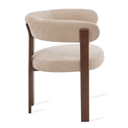 Eetkamerstoel Rose - Beige met Armleuning