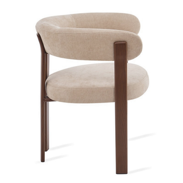 Eetkamerstoel Rose - Beige met Armleuning