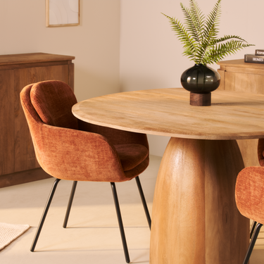 Eettafel Bora - Ø140cm Naturel