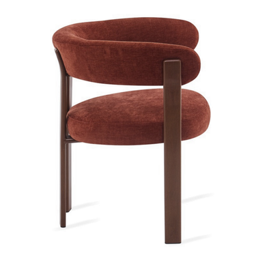 Eetkamerstoel Rose - Burgundy met Armleuning