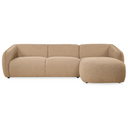 Hoekbank Laila - Stof Taupe Links