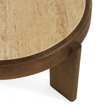 Salontafel Bora - Ø75cm Bruin