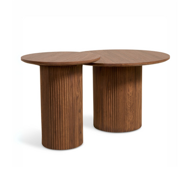 Bijzettafel Nora - Ø60cm Walnoot