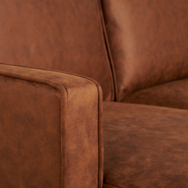 Hoekbank Jackson - Microleder Cognac