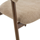 Eetkamerstoel Scandic - Taupe Walnoot