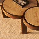 Salontafel Bora - Ø75cm Bruin