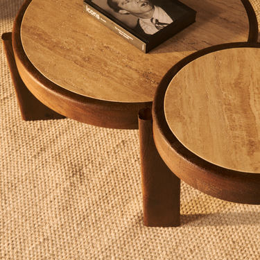 Salontafel Bora - Ø75cm Bruin