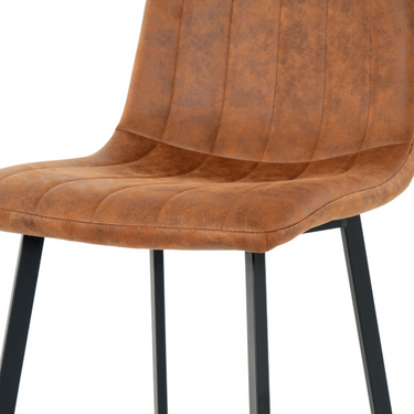 Eetkamerstoel Minsk - Microleder Cognac