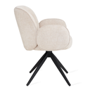 Eetkamerstoel Oslo - Beige Armleuning