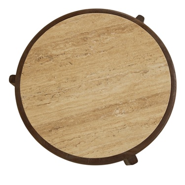 Salontafel Bora - Ø75cm Bruin