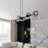 ROSSI 6-lichts hanglamp - Smoked glas hanglamp met ronde bol - afbeelding 5