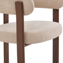 Barkruk Rose - Beige met Armleuning