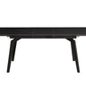 VENUS Uitschuifbare Eettafel Zwart Marmer 160-200x90 cm uitschuiftafel - rechthoekig - Mooier Thuis