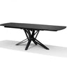 VEGAS Uitschuifbare Eettafel Zwart Marmer 160-240x90 cm uitschuiftafel - ovaal - Mooier Thuis