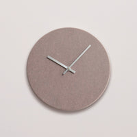 Wandklok Taupe Valchromat - Ø38 Zilveren Wijzers
