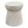Bonn Bijzettafel van fiberclay naturel Ø37 cm - beige - Mooier Thuis