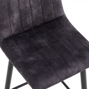 Barkruk Jax - Velvet Antraciet