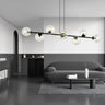 ROSSI 8-lichts hanglamp - Helder glas hanglamp met ronde bol - afbeelding 5