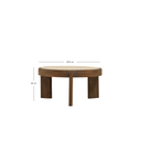 Salontafel Bora - Ø75cm Bruin