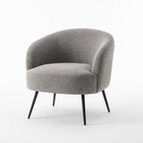 Sessel Laura - Bouclé Stahlgrau