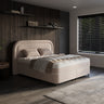 Opbergboxspring Essence Beige – 160x200 cm - bouclé en metaal - Mooier Thuis