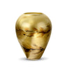 Terroso Vaas Goud - Marmerglas - 33 cm - Ø 26 cm - Mooier Thuis