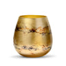 Terroso Vaas Goud - Marmerglas - 25 cm - Ø 24 cm - Mooier Thuis